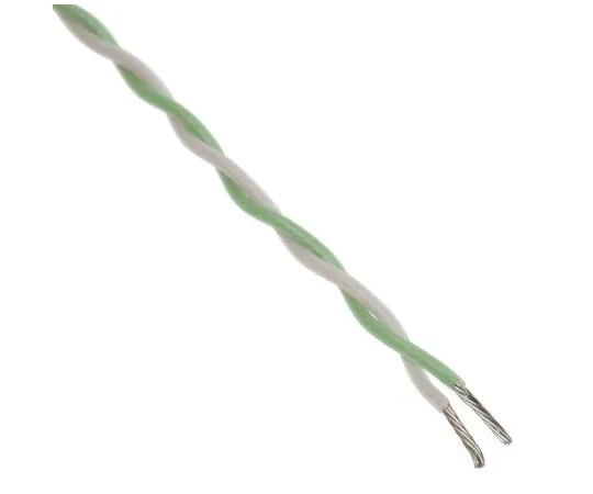 63-8032-49　Thermocouple & Extension Wire Type K, -75 → +260 °C 2 Core PFA Teflon Sheath 10m　827-5757