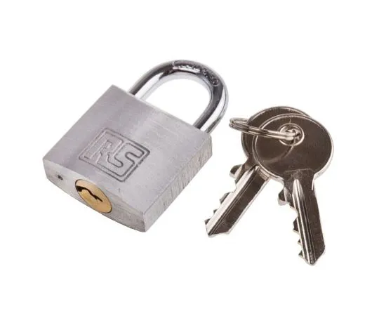 63-8032-10　RS PRO 27mm Aluminium Key Safety Padlock　827-4417