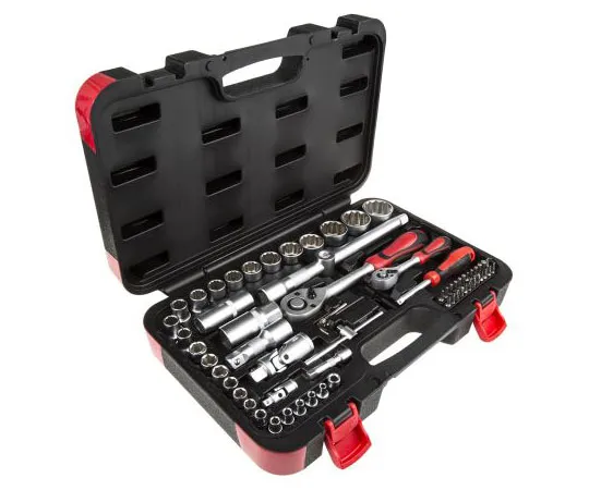 63-8022-97　RS PRO, 66 Piece Socket & Bit Set 1/2 in, 1/4 in Square Drive　817-9249
