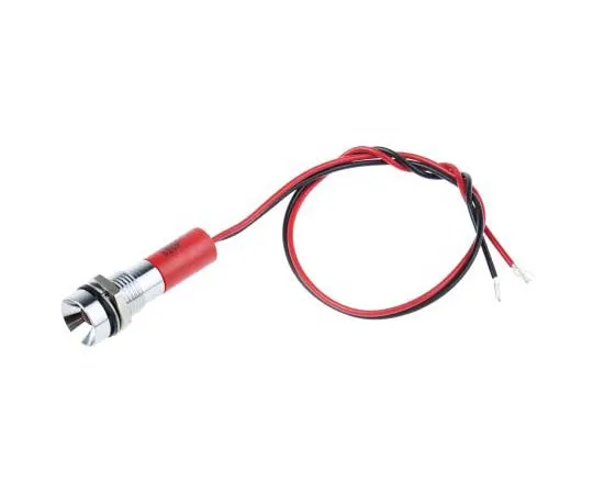 63-7760-51　RS PRO Red Indicator, 12 V dc, 6mm Mounting Hole Size, Lead Wires Termination, IP67　722-7741