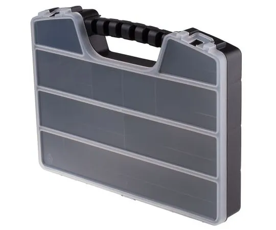 63-8037-14　RS PRO 9 Cell Black PP Compartment Box, 50mm x 320mm x 250mm　838-6523