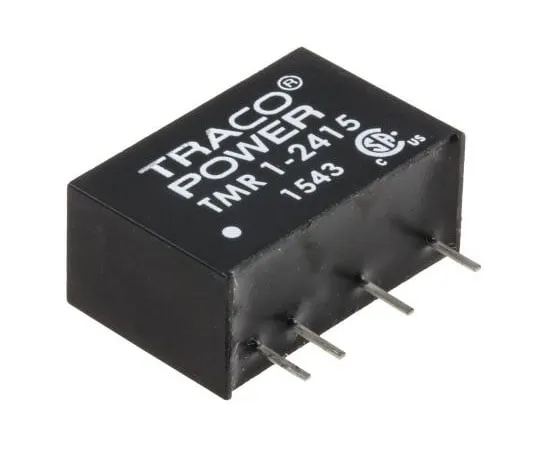 63-7970-35　TRACOPOWER TMR 1 1W Isolated DC-DC Converter Through Hole, Voltage in 18 → 36 V dc, Voltage out 24V dc　TMR 1-2415