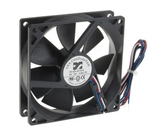 63-7981-59　ARX CeraDyna Series Axial Fan, 92 x 92 x 25mm, 126m³/h, 6W, 12 V dc　FD1290-AP181E3AL