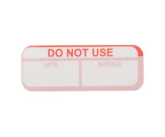 63-7809-14　RS PRO Adhesive Pre-Printed Red Label-Do Not Use-. Quantity: 120　758-7936