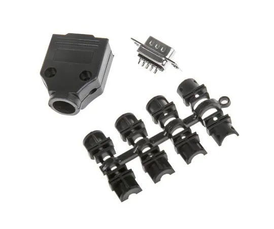 63-7980-29　MHDTPPK Series, 9 Way D-Sub Plug Connector Kit With Hood and Inserts　MHDTPPK9-DB9P-K