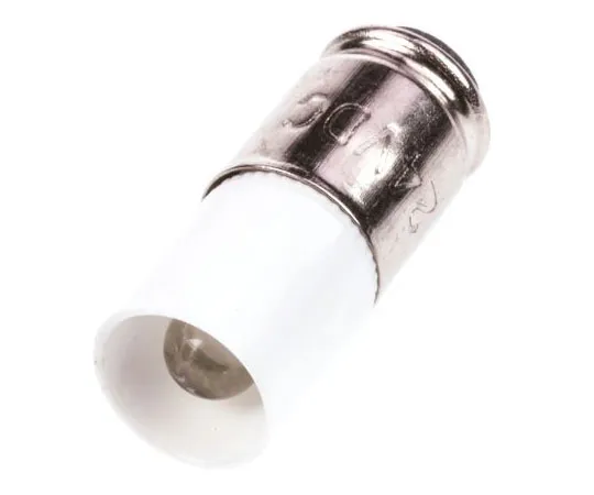 63-7955-65　LED Reflector Bulb, Midget Groove, White, T-1 3/4 Lamp, 6.2mm dia., 24 V dc　LE-MG-24W