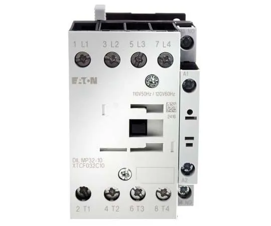 63-7789-54　Eaton 4 Pole Contactor, 32 A, 110 V ac Coil, xStart, 4NO, 7.5 kW　109790 & DILMP32-10(110V50HZ,120V60HZ)