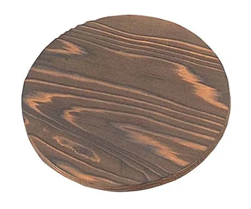 61-6790-32　［Discontinued］Grilled Cedar Pot Cover Round Large φ150　1688500