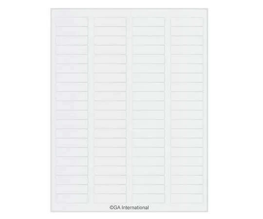 3-8725-01　［Discontinued］Cryo Ink Jet Label (Autoclavable) 80 Pieces x 16 Sheets　INKA-13WH