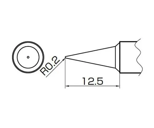 61-4928-73　［Discontinued］LB Type TrowelTip 957　T14-LB