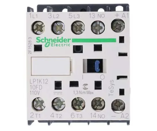 63-7792-46　Schneider Electric 3 Pole Contactor, 12 A, 110 V dc Coil, TeSys K, 3NO　LP1K1210FD