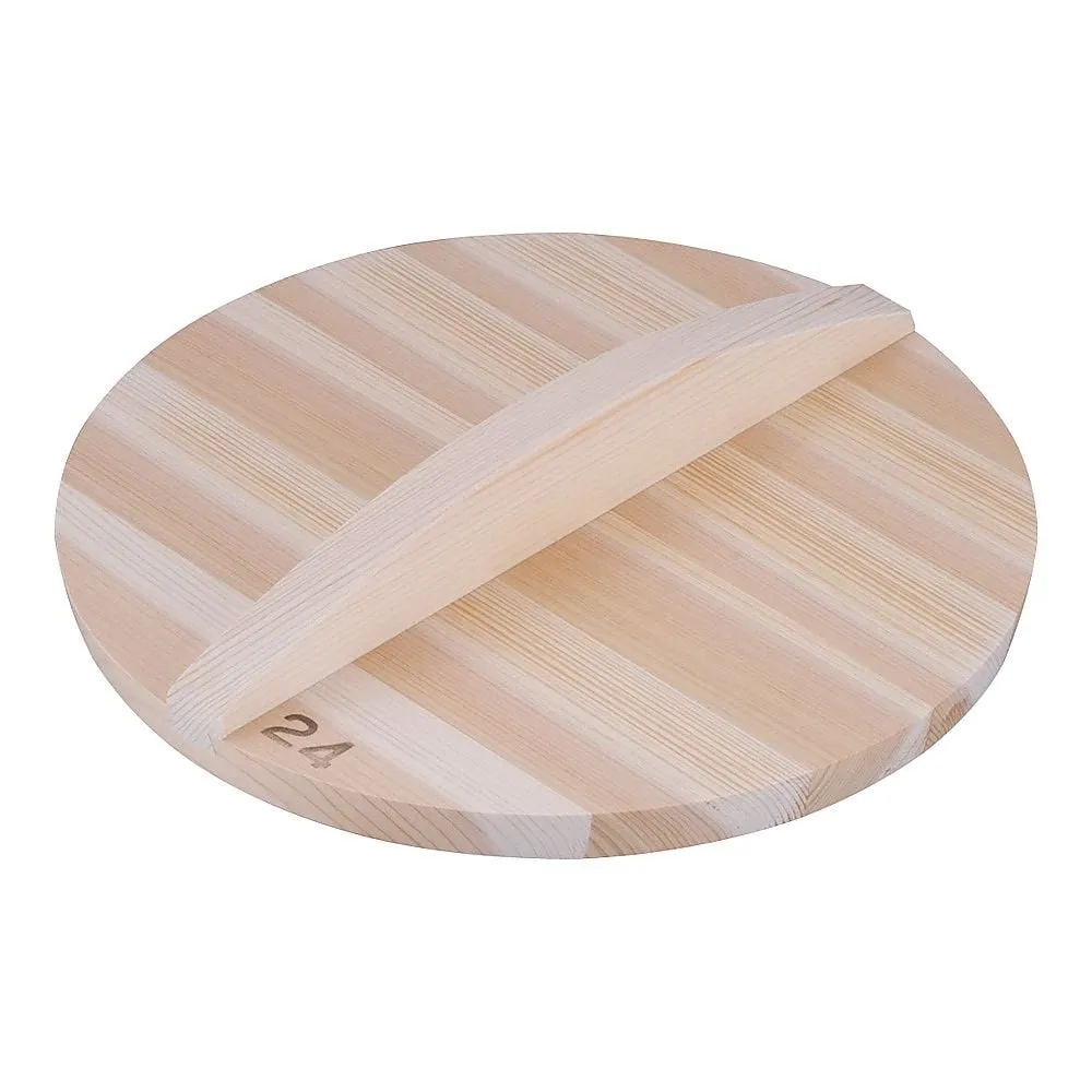 62-6342-17　Thick Sawara Wooden Cover for 24 cm