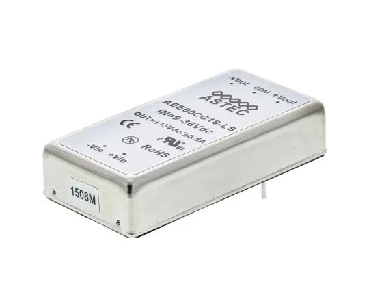 63-8030-02　Artesyn Embedded Technologies AEE 15W Isolated DC-DC Converter Through Hole, Voltage in 9 → 36 V dc, Voltage out　AEE00CC18-LS