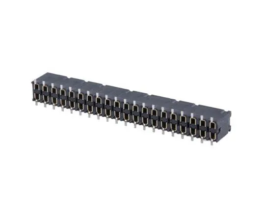 63-7820-23　Samtec SSM Series 2.54mm Pitch 40 Way 2 Row Straight PCB Socket, Surface Mount, Solder Termination　SSM-120-L-DV