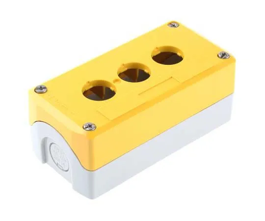 63-7796-44　Schneider Electric Harmony XALK Push Button Enclosure, 3 Hole Yellow, 22mm Diameter None Plastic　XALK03