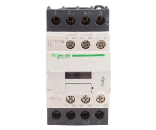 63-7791-27　Schneider Electric 4 Pole Contactor, 25 A, 48 V dc Coil, TeSys D, 2NO/2NC　LC1D128ED