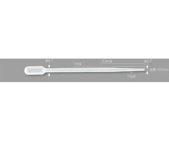 67-5190-43　Dropper 1 mL for Sputum/Individual Package Sterilized 1000 Pieces　13002401