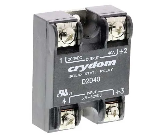 63-7776-44　Sensata / Crydom 40 A SPST Solid State Relay, DC, Surface Mount, MOSFET, 200 V dc Maximum Load　D2D40