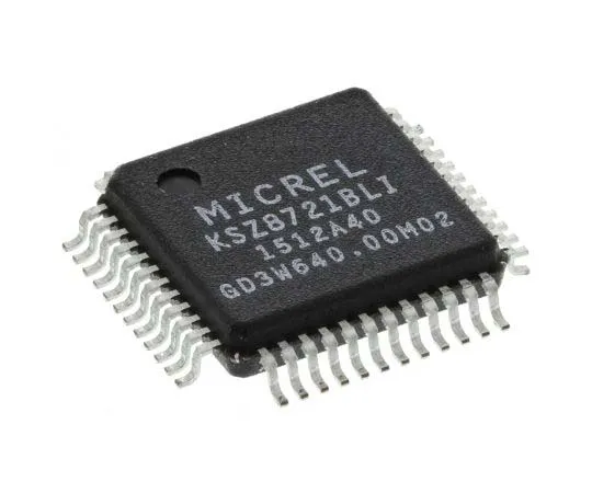 63-7731-66　Microchip KSZ8721BLI 10/100BASE-TX/FX Ethernet Transceiver, 2.5 V, 3.3 V, 48-Pin LQFP　KSZ8721BLI