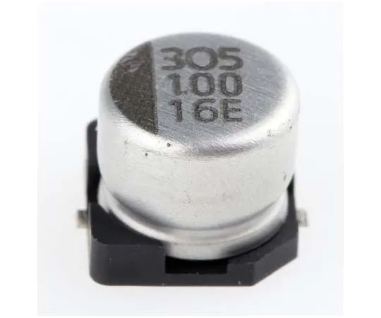 63-7778-91　NIC Components 100μF 16V dc Aluminium Electrolytic Capacitor, Surface Mount 6.3 (Dia.) x 5.5mm +85°C 6.3mm 2.2mm　NACE101M16V6.3X5.5TR13F