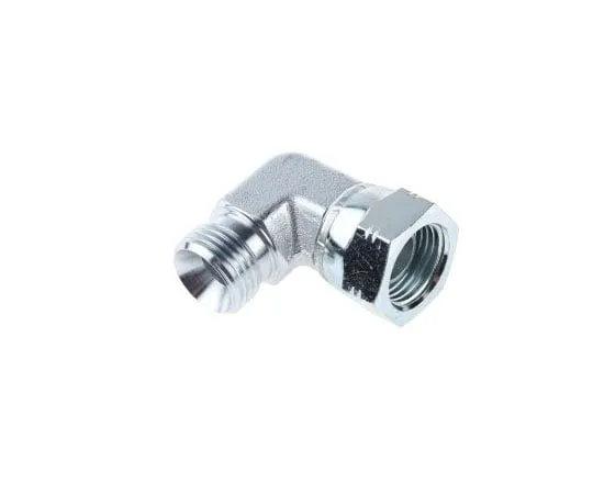 63-7996-03　Parker Steel Zinc Plated Hydraulic Elbow Threaded Adapter, 8C6MK4S, G 1/2 Male G 1/2 Female　8C6MK4S