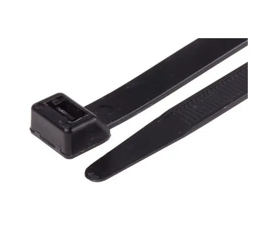 63-8013-57　RS PRO Black Nylon Flame Retardant Cable Tie, 380mm x 12.7 mm　811-1741