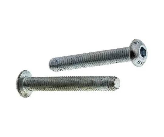 63-8028-26　RS PRO M5 x 35mm Hex Socket Button Screw Bright Zinc Plated Steel　822-9186
