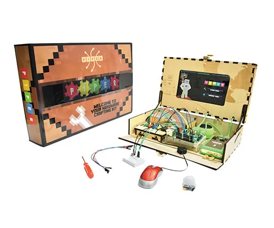 3-9837-01　［Discontinued］Electronic Circuit Learning Kit Piper　Piper Minecraft tool Box