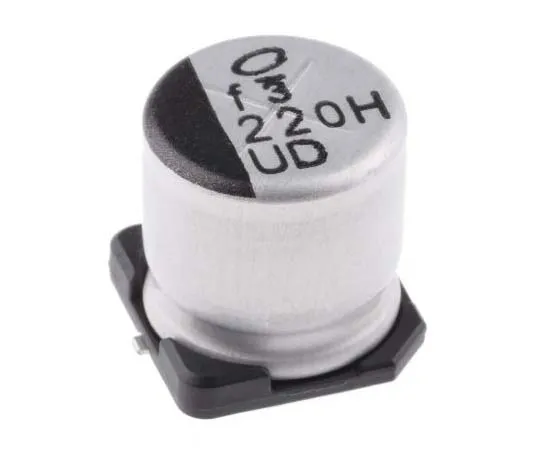 63-7782-23　Nichicon 220μF 50V dc Aluminium Electrolytic Capacitor, Surface Mount 10 (Dia.) x 10mm +105°C 10mm 4.5mm　UUD1H221MNL1GS