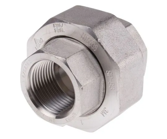 63-8031-70　RS PRO Stainless Steel Octagon Straight Union 1in Rc(T) Female x 1in Rc(T) Female 2.44in　826-7119