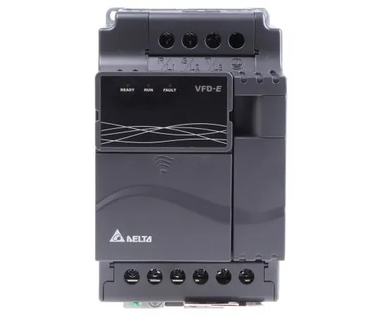 63-7975-37　Delta Inverter Drive, 3-Phase In, 0 → 600 Hz Out 3.7 kW, 460 V with EMC Filter, 11.2 A VFD-E, IP20　VFD037E43A