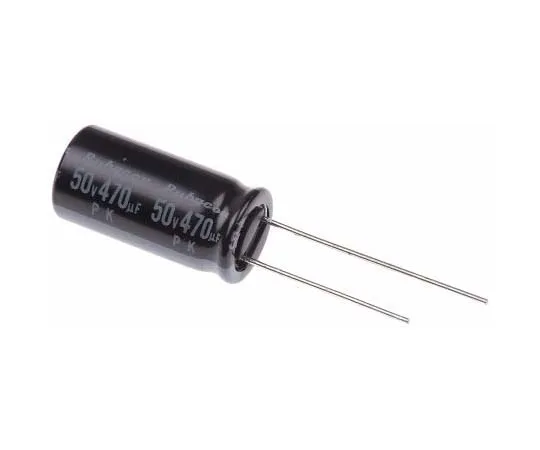 63-7818-17　Rubycon 470μF 50V dc Aluminium Electrolytic Capacitor, Through Hole 10 (Dia.) x 20mm +85°C 10mm 5mm　50PK470MEFC10X20