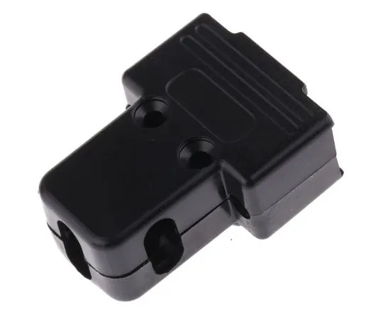 63-8027-44　MH Connectors MHTRI-P Series ABS Angled, Straight D-sub Connector Backshell, 9 Way, Strain Relief　MHTRI-9-P-K