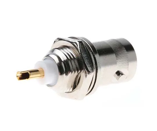 63-7759-14　Radiall Straight 50Ω Panel Mount Bulkhead Fitting BNC Connector, jack, Nickel, Solder Termination　R141563161