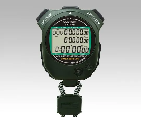 6-5611-11-20　［Discontinued］Drip-Proof Stopwatch (IPX4 Compliant) With Calibration Certificate　7334RN