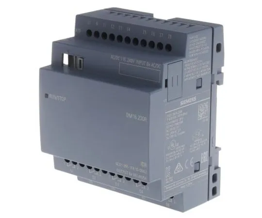 63-8030-94　Siemens LOGO! 8 Expansion Module, 115 V ac/dc, 230 V ac/dc Relay, 8 x Input, 8 x Output Without Display　6ED1055-1FB10-0BA2