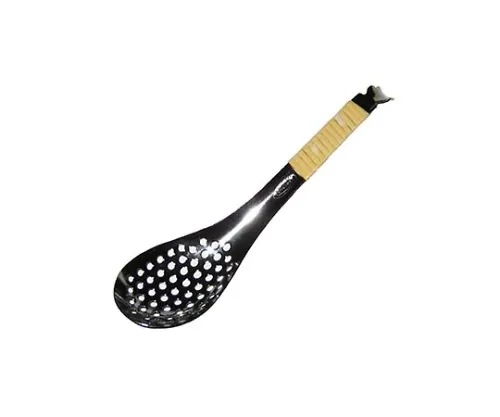 61-6787-03　［Discontinued］18-8 Rattan Wrapped with Spinach Spoon　1680300