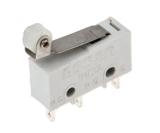 63-8004-03　SP Roller Lever Subminiature Micro Switch, 2 A @ 250 V ac　804-6265