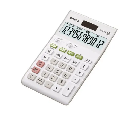 62-1061-75　［Discontinued］CASIO Double Tax Rate Calculator Just Type 12 Digits　JW-200T-N