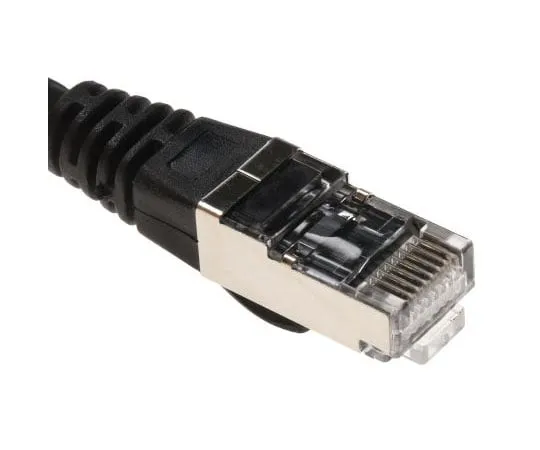 63-7968-34　RS Pro Shielded Cat6a Cable 2m, Black, Male RJ45/Male RJ45　778-5174