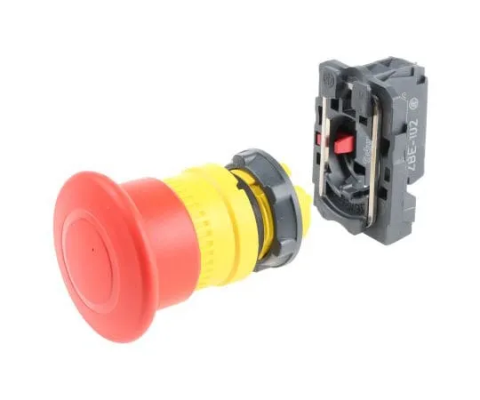 63-7993-41　Schneider Electric Harmony, Red, Pull to Reset 40mm Mushroom Head Emergency Button　XB5AT842