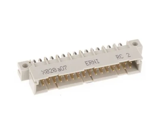 63-7958-05　ERNI ERNIPRESS Series 32 Way 2.54mm Pitch, Type B/2 Class C1, C2, 2 Row, Right Angle DIN 41612 Connector, Plug　384265