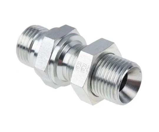 63-7995-98　Parker Hydraulic Straight Threaded Adapter 8WMK4WL4NMS, Connector A G 1/2 Male, Connector B G 1/2 Male　8WMK4WL4NMS