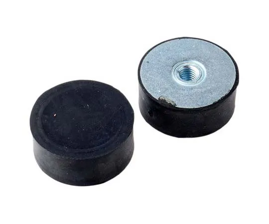 63-7758-33　FIBET Cylindrical M10 Zinc Plated Steel Anti Vibration Feet 5021DE10-60 420kg Compression Load ,50mm dia. Natural Rubber　5021DE10-60