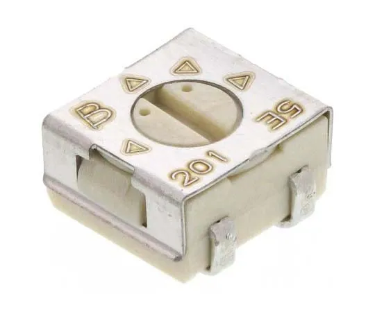 63-7789-26　200Ω SMD Trimmer Potentiometer 0.25W Top Adjust Bourns 3314 Series　3314J-1-201E