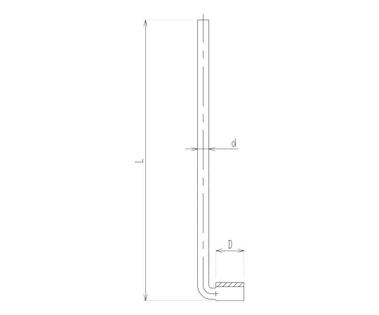 62-2111-94　［Discontinued］Gas Injection Pipe (Rectangular)　3902-151