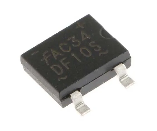 63-7812-34　ON Semiconductor DF04S, Bridge Rectifier, 1.5A 400V, 4-Pin SDIP　DF04S