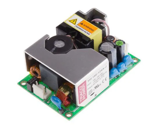 63-8039-97　TRACOPOWER 100W 1 Output Embedded Switch Mode Power Supply SMPS, 4.17A, 24V dc Open Frame　TPI 100-124A-J
