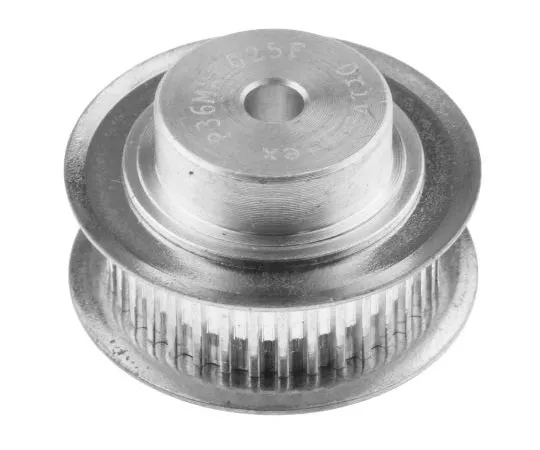 63-7967-87　Aluminium, Zinc Plated Steel Timing Belt Pulley, 6.35mm Belt Width x 2.032mm Pitch, 36 Tooth, Maximum Bore Dia. 4mm　778-4780