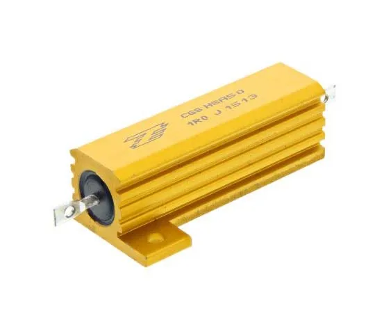 63-7758-53　TE Connectivity HSA50 Series Aluminium Ho***d Solder Lug Wire Wound Panel Mount Resistor, 1Ω ±5% 50W　HSA501R0J